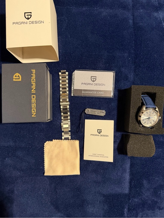 Pagani Design Other - Pagani Design Men's Watch with Blue Strap and Silver Case